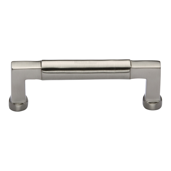 C0312 101-SN • 101 x 117 x 40mm • Satin Nickel • Heritage Brass Bauhaus Cabinet Pull Handle